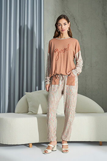 Sevim 15268 SET PIJAMASE BRODATE