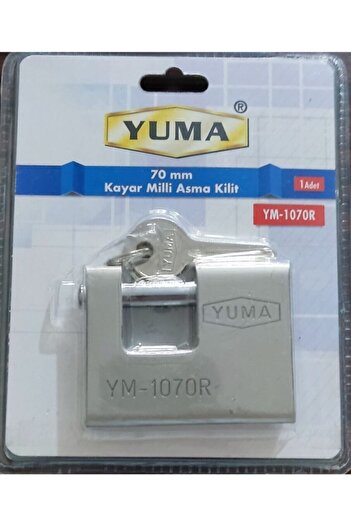 Yuma Sliding Shaft Padlock 70mm Gray