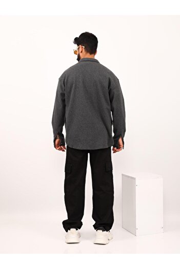 ASWEL YENİ SEZON ÖRME KAŞE LUXURY OVERSIZE CEKET 'ÖZEL ÜRETİM' ASWÖKŞCKT101
