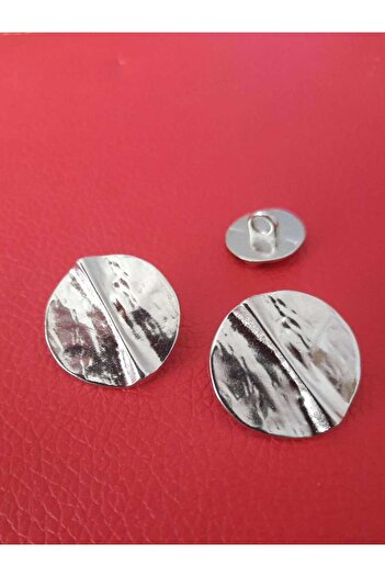İMREN AKSESUAR Special Design Free Nickel Hanger Coated Metal Button 2.5 cm 1 Pack 6 Pieces
