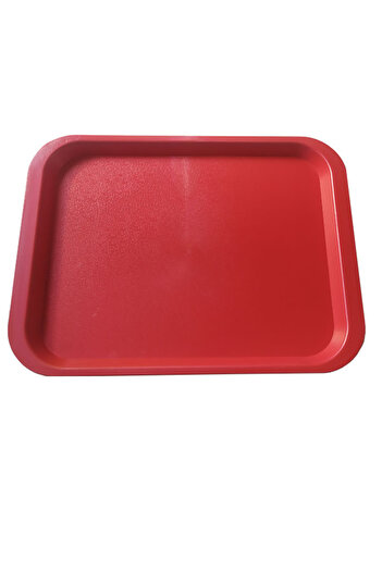 DNG STORE 5 Pieces Self Service Tray Cafe Serving Tray Red Color 35,7 X 26,5 cm