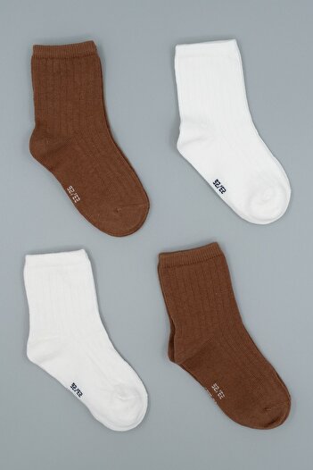 HİTRA Hitra Textile 4-Piece Seamless Organic Baby/Child Socks