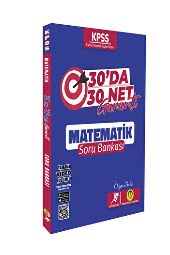 Tasarı Yayınları KPSS 30'DA 30 NET MATEMATİK ÇÖZÜMLÜ SORU BANKASI