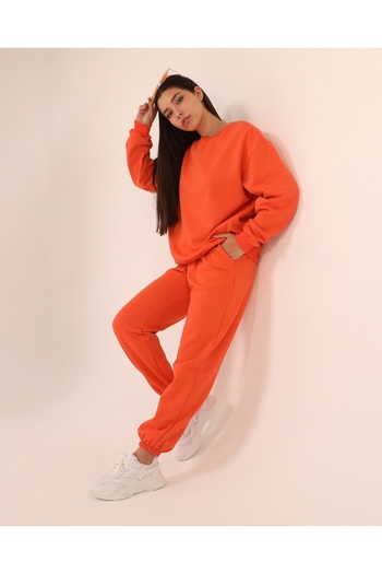 LACASE Σετ φόρμας Oversize Crew Neck με 3 νήματα