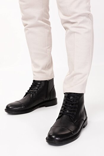 maximoda Γνήσιες δερμάτινες ανδρικές μπότες με φερμουάρ, πολύ κομψές δερμάτινες