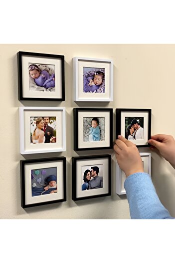 Viesti 14X14Cm Pola Square Photo Frame with Adhesive Removable Mat - Pack of 3