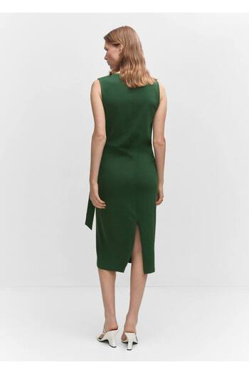 MANGO Woman Fiyonklu Cut-out Detaylı Elbise