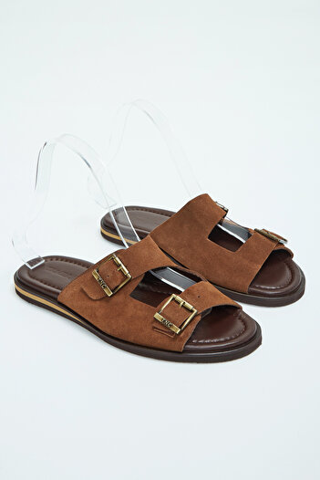 Tamer Tanca Men's Genuine Leather Flat Slippers 537 518 Erk Trlk Y23