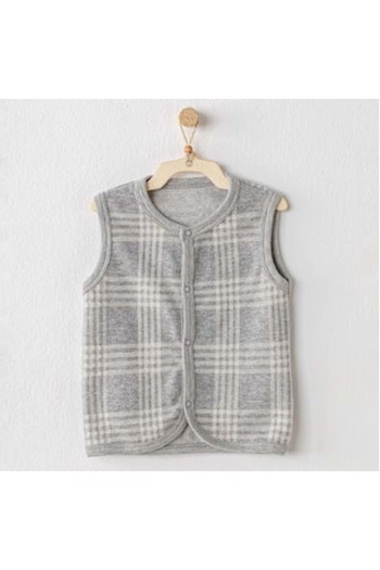 andywawa Gray Baby Boy Vest Gray