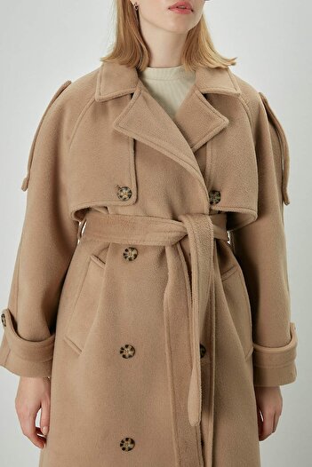 Manuka PREMIUM CACHET TRENCH COAT CAMEL