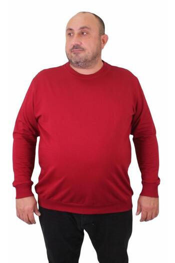 Starbattal Large Size Crew Neck Classic Sweat 23216 Claret Red