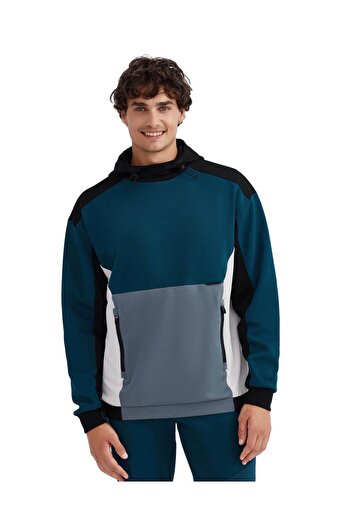 SKECHERS S232193 M 2Xi-Lock Hoodie Sweat Blue Hanorac pentru bărbați