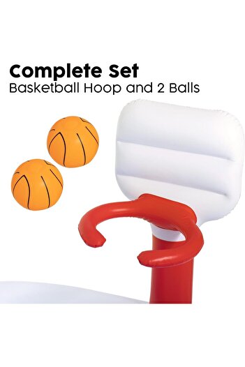 BESTWAY Büyük Boy Basket Potalı, Topuyla Şişme Çocuk Havuzu,54122
