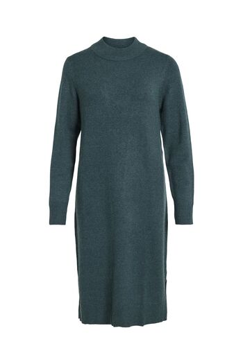 VILA Kleid in knielangem langärmeligem Rundhalsausschnitt