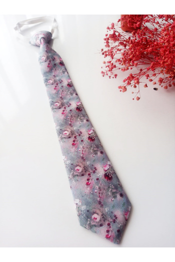 GallanD Children's Tie Patterned Vibrant Color Printed Cheerful Tied Practical Special Day Neck Elastic Adjustable