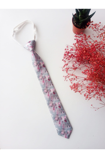 GallanD Children's Tie Patterned Vibrant Color Printed Cheerful Tied Practical Special Day Neck Elastic Adjustable