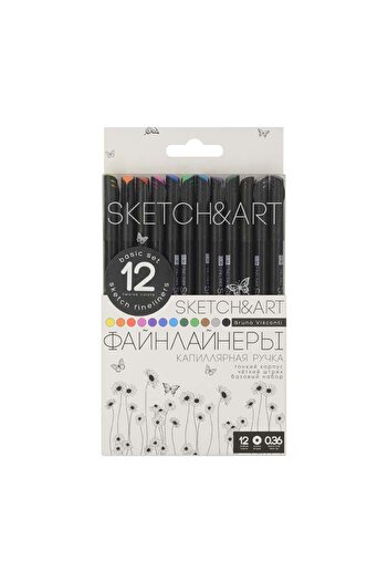 Bruno Visconti Sketch Art Black Series 0.36mm 12-piece Code:36-0017