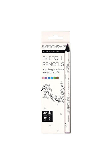 Bruno Visconti Sketch&Art Professional Dry Paint Pen Thick Body 4mm Autumn 6 Colors No:30-0118/09