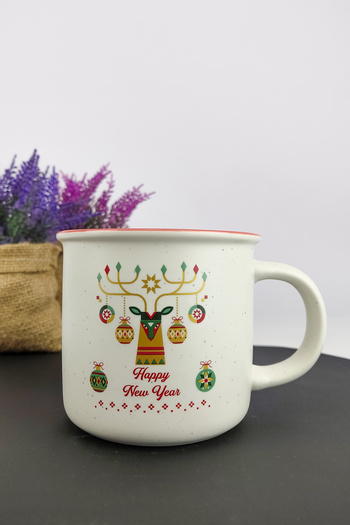 Digithome New Year Porcelain Christmas Cup 360 Cc Pattern 5 – Thn10800 C1-1-18