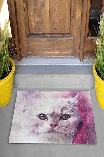 Pelangi Digital Printed Cat Pattern Decorative Door Mat