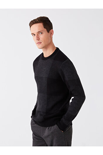 LC Waikiki Men's Knitwear Sweater - Long Sleeve, Crew Neck