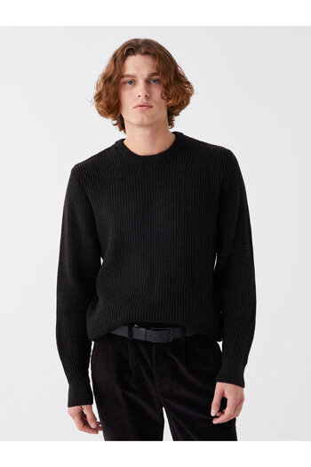 LC Waikiki Strickpullover für Herren – Langarm, Rundhalsausschnitt