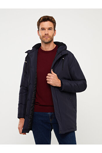 LC Waikiki Men's Coat - Hooded and Standard Fit