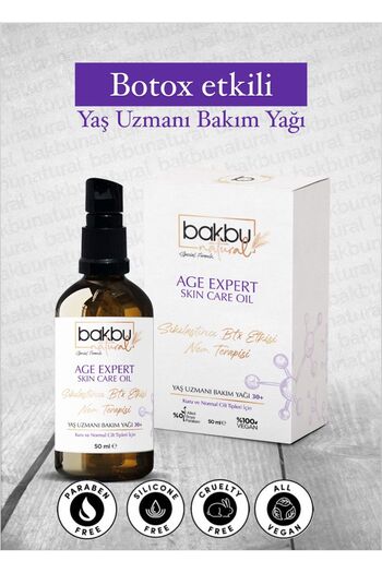 bakbunatural Age Expert - Firming Skin Care Oil with Anti Aging Effect