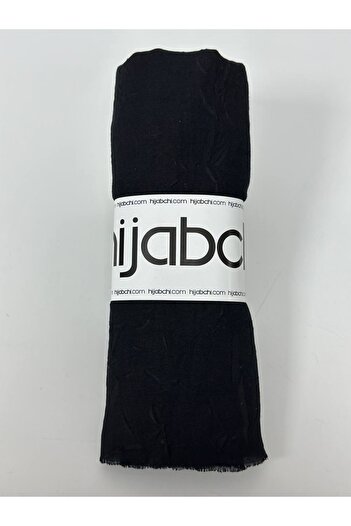 hijabchi Σάλι Bamboo Kraş - Μαύρο