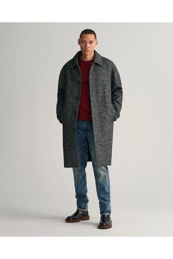 Gant Erkek Kırmızı Regular Fit Bisiklet Yaka Kazak