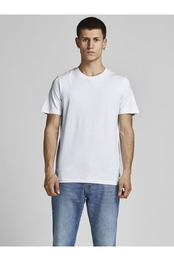 Jack & Jones JACK&JONES Herren T-Shirt, 5er Pack - JJEORGANIC BASIC TEE O-NECK, Kurzarm, Bio-Baumwolle