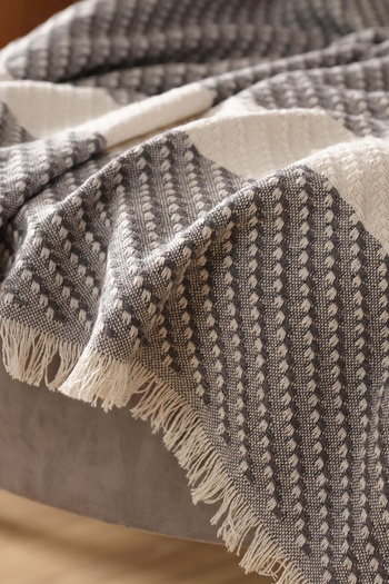 Karaca Home Wilma Anthracite Throw Blanket 130x170 Cm