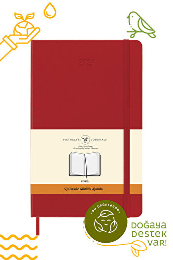 Victoria's Journals Classic 2024 Günlük Ajanda 13x21