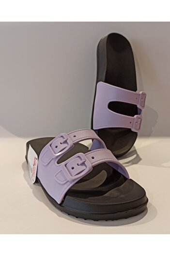 GEZER Lilac Anatomical Sole Soft Plastic Extra Light Women's Pool Sea Beach Home And Street Slippers Eva