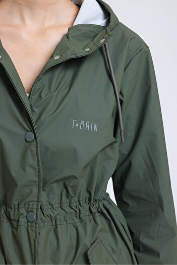 T Rain Stay Dry Khaki Women's Raincoat