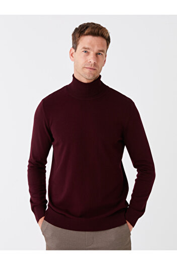 LC Waikiki Men's Knitwear Sweater - Turtleneck, Long Sleeve
