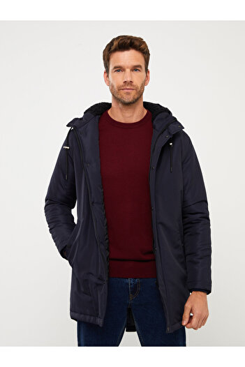 LC Waikiki Men's Coat - Hooded and Standard Fit