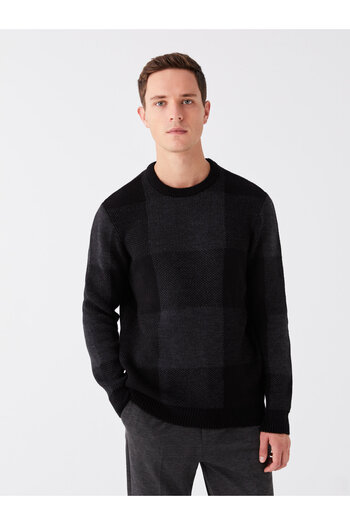 LC Waikiki Men's Knitwear Sweater - Long Sleeve, Crew Neck