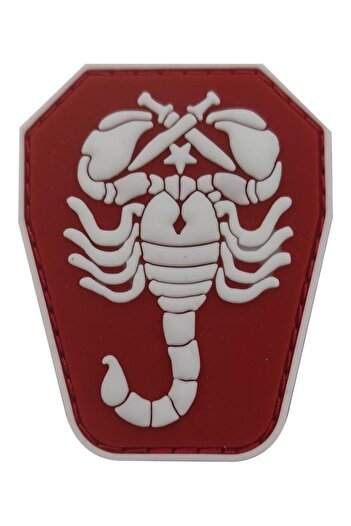 SINGLE SWORD Plasture din plastic Scorpion - Pec Dimensiune Mica 4cm X 5,5cm