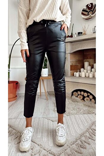 Floral Sport MATTE LEATHER PANT SOFT CHARDON FABRIC INSIDE
