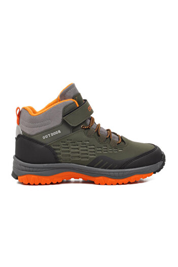 pepino 1391 Erkek Haki Turuncu Outdoor Kauçuk Kaymaz Taban Ortopedik Günlük Bot 26 - 35