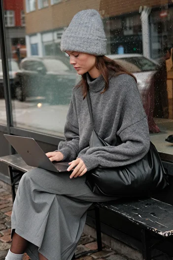 Manuka ELLA SWEATER ANTHRACITE