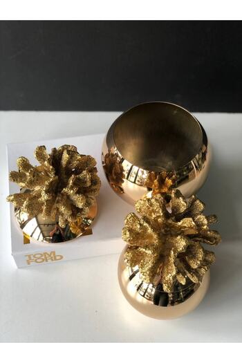 ArzzHome Dekoratif 2 Li Mercan Kutu Gold & Gold