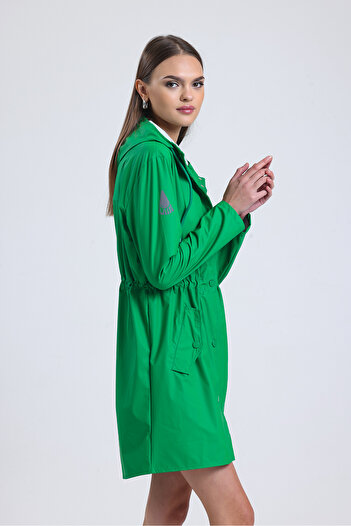 T Rain Stay Dry Green Women's Raincoat