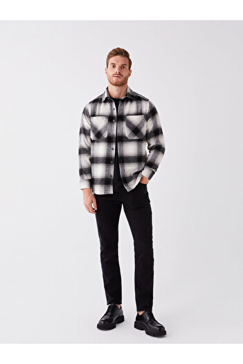 LC Waikiki Long Sleeve Plaid Men's Shirt - Comfortable Fit
