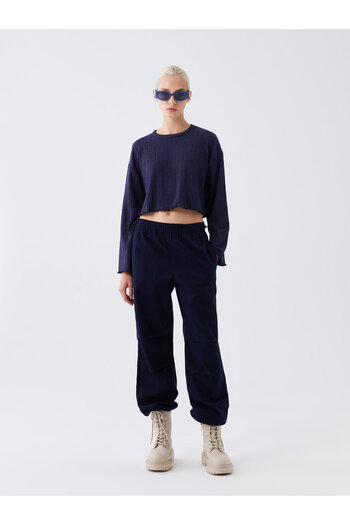 LC Waikiki Comfortable Molded Women's Trousers with Elastic Waist