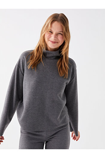LC Waikiki Turtleneck Women's Knitwear Sweater - Solid Long Sleeve