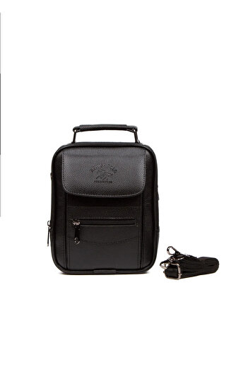NEWISH POLO ACCESSORIES Erkek Orta Boy Çelik Kasalı Telefon Bölmeli El Ve Omuz Çantası Mekanizmalı, Kartlık Cüzdan.