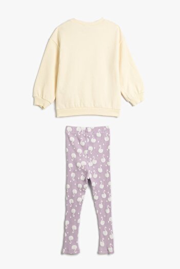 Koton Baby Girl Ecru Bottom-Top Set
