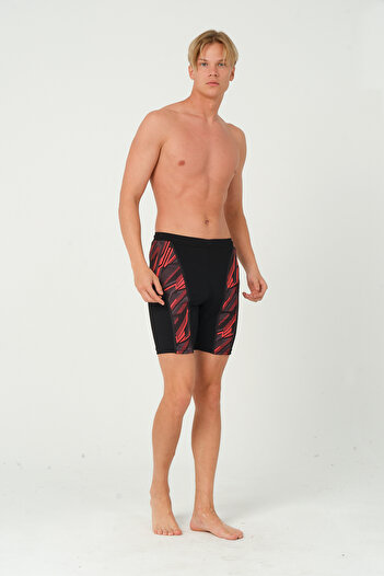 vawensea Men's Long Swim Trunks Black